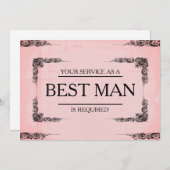 Invitation Votre service est demandé en tant que meilleur Gro (Devant / Derrière)