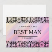 Invitation Votre service est demandé en tant que meilleur Gro (Devant / Derrière)