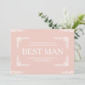 Invitation Votre service est demandé en tant que meilleur Gro (Debout devant)