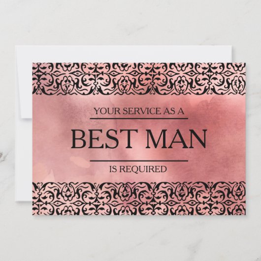 Invitation Votre service est demandé en tant que meilleur Gro (Devant)