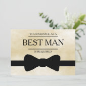 Invitation Votre service est demandé en tant que meilleur Gro (Debout devant)