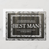 Invitation Votre service est demandé en tant que meilleur hom (Devant / Derrière)