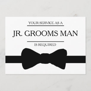 Invitation Votre service est demandé en tant que meilleur hom