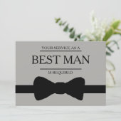 Invitation Votre service est demandé en tant que meilleur hom (Debout devant)