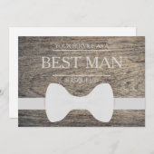 Invitation Votre service est demandé en tant que meilleur hom (Devant / Derrière)