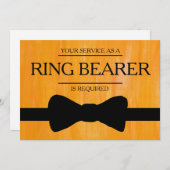 Invitation Votre service est demandé en tant que meilleur hom (Devant / Derrière)