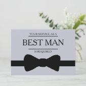 Invitation Votre service est demandé en tant que meilleur hom (Debout devant)