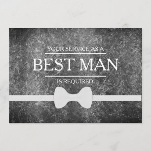 Invitation Votre service est demandé en tant que meilleur hom