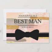 Invitation Votre service est demandé en tant que meilleur hom (Devant)