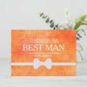 Invitation Votre service est demandé en tant que meilleur hom (Debout devant)