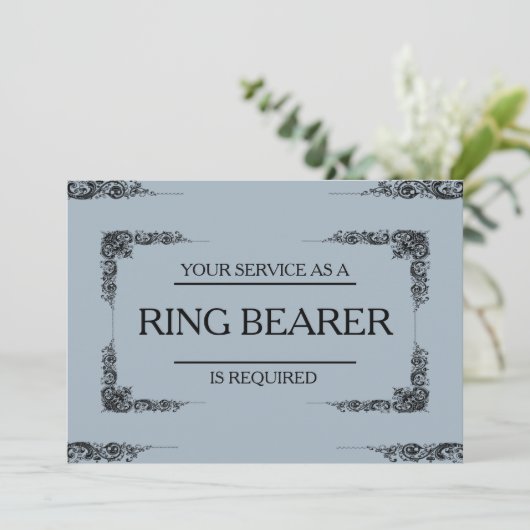 Invitation Votre service est demandé en tant qu'invitation du (Debout devant)