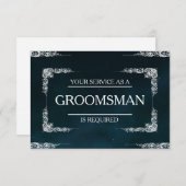 Invitation Votre service est demandé en tant qu'invitation Gr (Devant / Derrière)