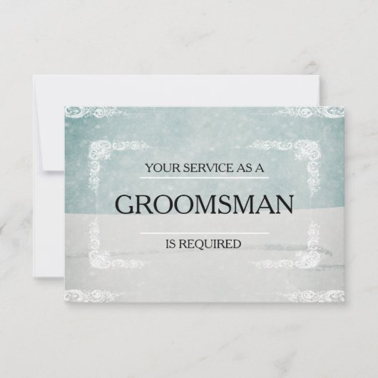 Invitation Votre service est demandé en tant qu'invitation Gr (Devant)