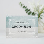 Invitation Votre service est demandé en tant qu'invitation Gr (Debout devant)