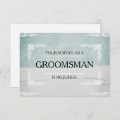 Invitation Votre service est demandé en tant qu'invitation Gr (Devant / Derrière)