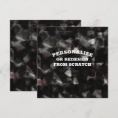 Invitation Votre Texte ou Conception Ici - Créez un Modèle su (Devant / Derrière)