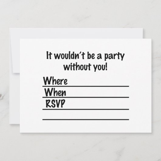 Invitation Votre visage sur la facture de 100 $ ! Ajouter une (Dos)