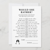 Invitation Voudrait-Elle Plaire Champagne Fête des mariées Je (Devant)