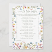 Invitation Voudrait-Elle Plutôt Fête des mariées Fleur sauvag (Devant)