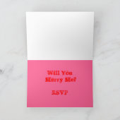 Invitation Voulez-vous m'épouser? (Intérieur)