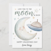 Invitation Vous Aimez À La Lune Et À L'Arrière | Saint valent (Devant)