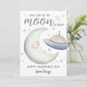 Invitation Vous Aimez À La Lune Et À L'Arrière | Saint valent (Debout devant)