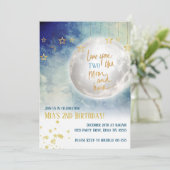 Invitation Vous aimez la lune et le retour (Debout devant)