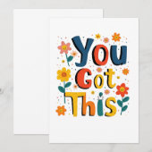 Invitation Vous avez ce jour d'examen du test de professeur (Devant / Derrière)