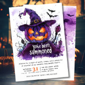 Invitation Vous avez été appelé Citrouille d'aquarelle Hallow
