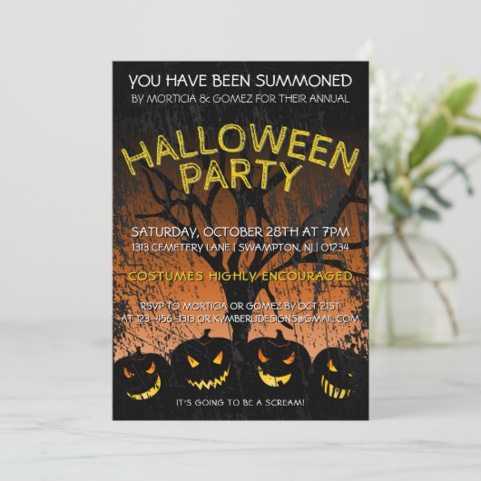 Invitation Vous avez été convoqué (Debout devant)