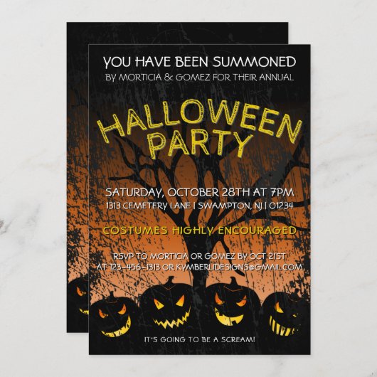 Invitation Vous avez été convoqué (Devant / Derrière)