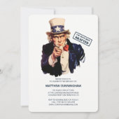 Invitation Vous Avez Été Rédigé ! Fête du B-Day (Devant)