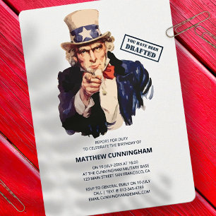 Invitation Vous Avez Été Rédigé ! Fête du B-Day