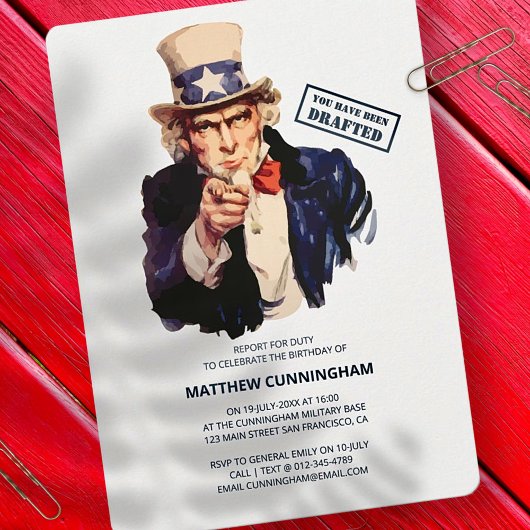 Invitation Vous Avez Été Rédigé ! Fête du B-Day