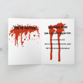 Invitation Vous avez pour l'invitation de partie de Halloween (Intérieur)