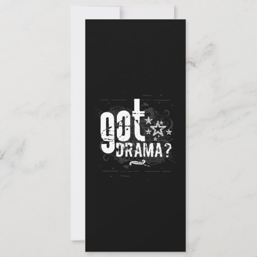 Invitation Vous avez un drame ? (Dos)