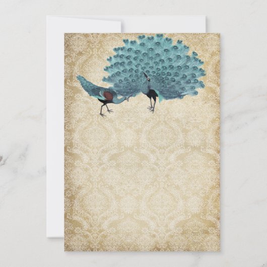 Invitation Vous Choisissez Couleur Arrière - plan -Damask Pea (Dos)