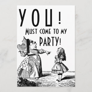 Invitation VOUS ! Doit venir à ma PARTIE ! (Reine et Alice