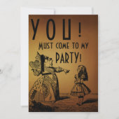 Invitation VOUS ! Doit venir à ma PARTIE ! (Reine et Alice - (Devant)