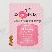 Invitation Vous, DONUT, Vous Voulez Manquer Cette Fille De Fê (Devant / Derrière)