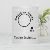 Invitation Vous en dehors du cercle de confiance (Debout devant)