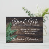 Invitation Vous et moi Rustique (Debout devant)