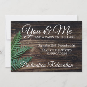 Invitation Vous et moi Rustique