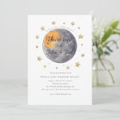 Invitation Vous êtes adoré au Baby shower des étoiles de la l (Debout devant)