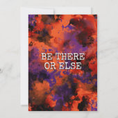 Invitation Vous êtes appelé sorcière de la fête du costume d' (Dos)