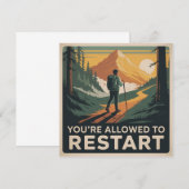 Invitation Vous Êtes Autorisé À Recommencer (Devant / Derrière)
