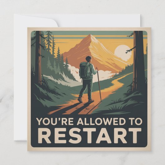 Invitation Vous Êtes Autorisé À Recommencer (Devant)