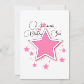 Invitation Vous Êtes Birthday Star Birthday Card (Devant)
