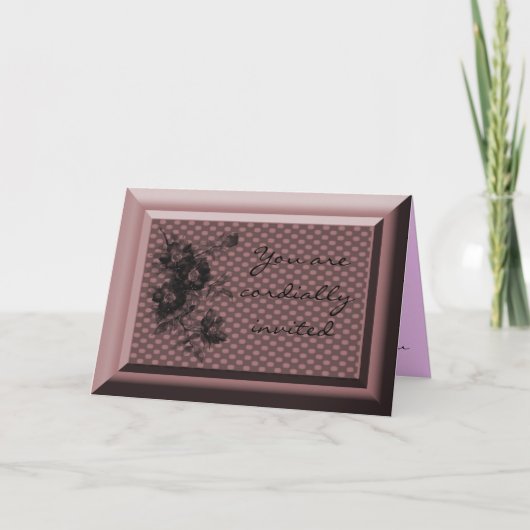 Invitation Vous êtes cordialement invité (Devant)