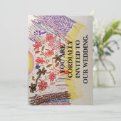 INVITATION VOUS ÊTES CORDIALEMENT INVITÉ À NOTRE MARIAGE. (Debout devant)